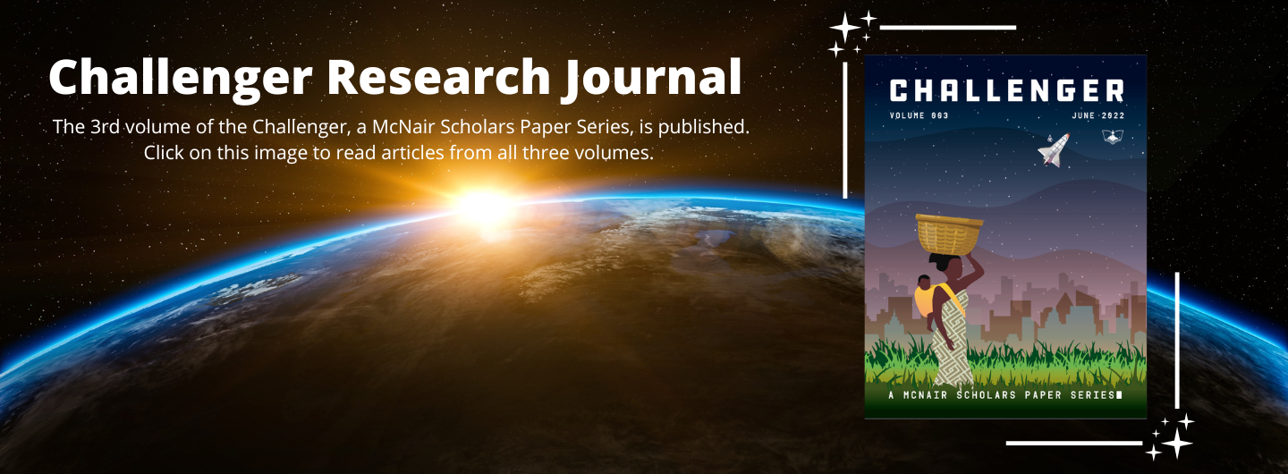 Banner about student journal